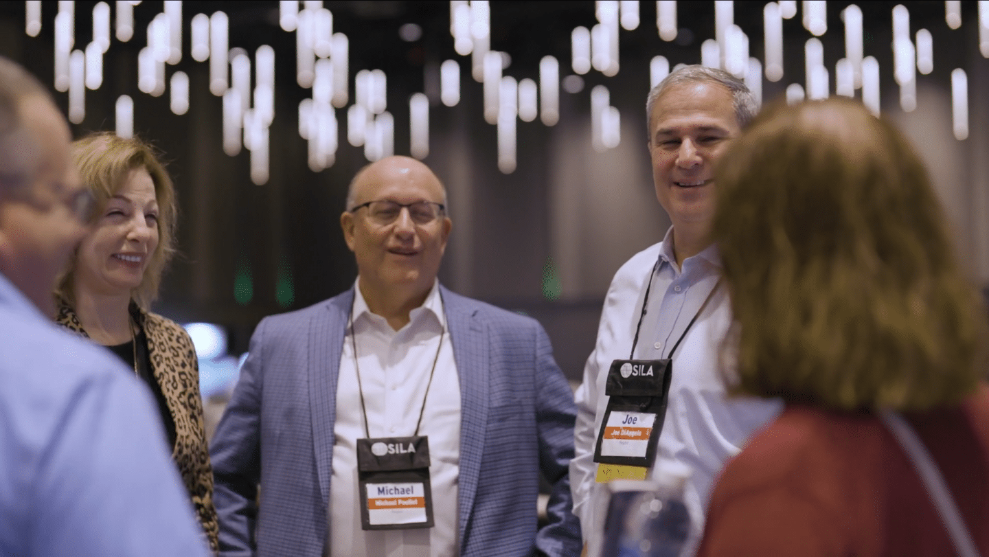 group of business people at a conference