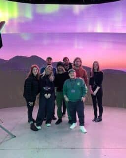 Virtual Production BTS of Newcastle Team