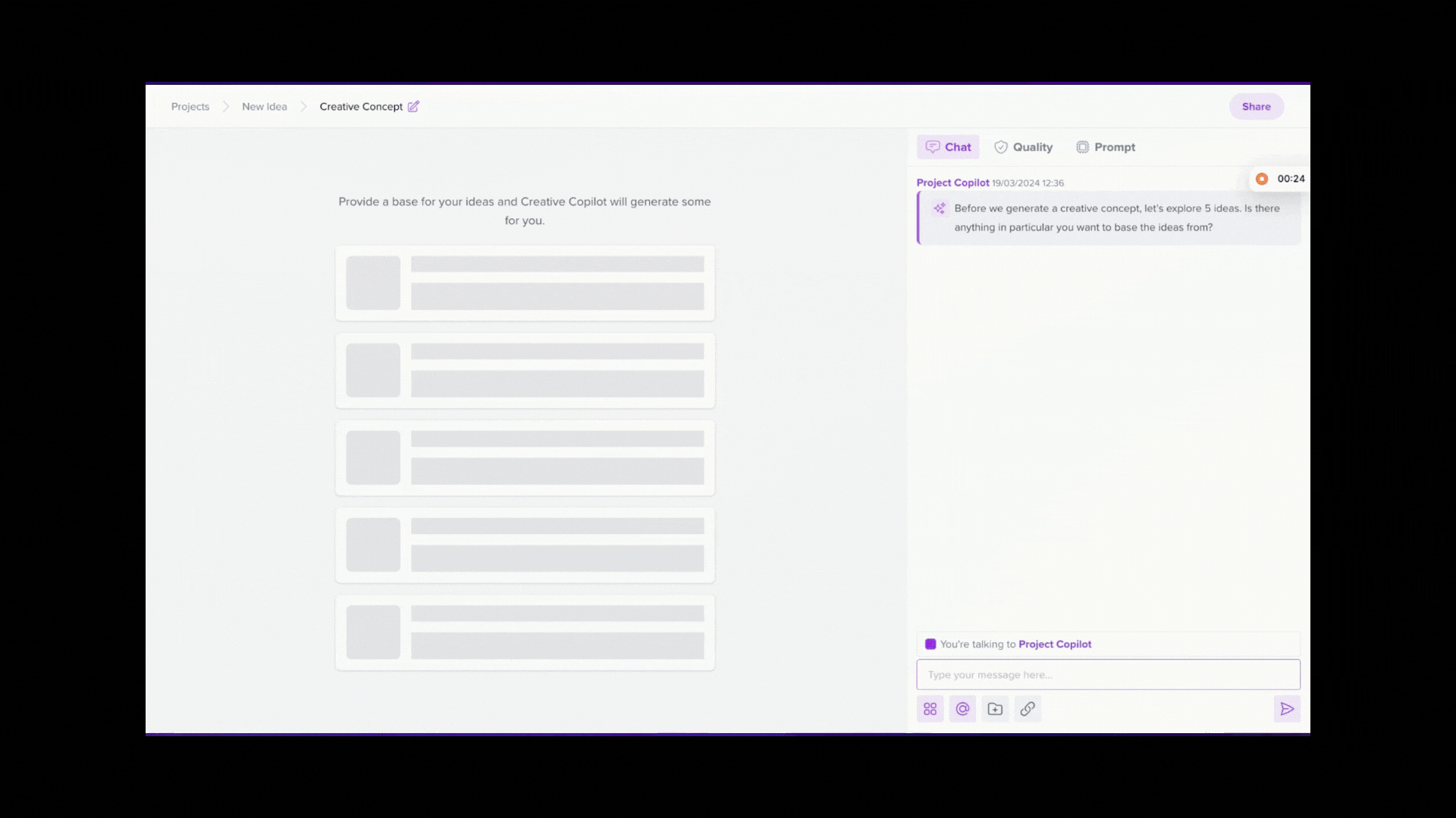 Animation of the Wooshii copilot product
