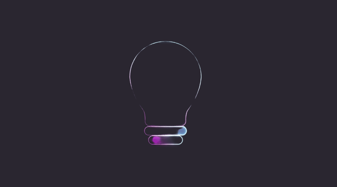 Neon Idea Bulb